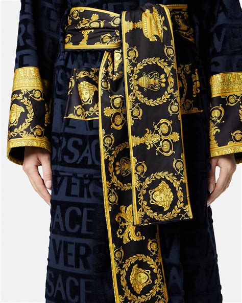 versace baroque bathrobe fake|Versace hooded robe.